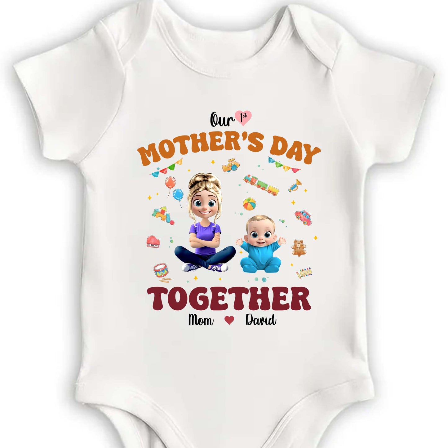 Our 1st Mother's Day Together, Mother and Baby Design