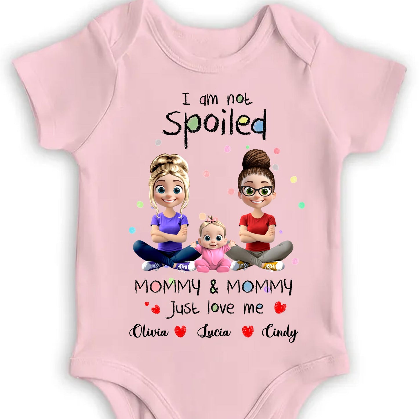 I Am Not Spoiled, Mommy & Mommy Just Love Me, Cartoon Characters