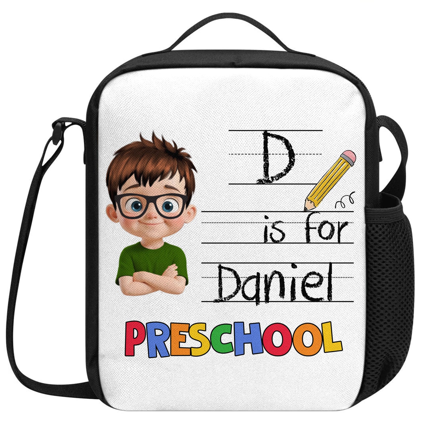 D Is For Preschool, Boy With Pencil