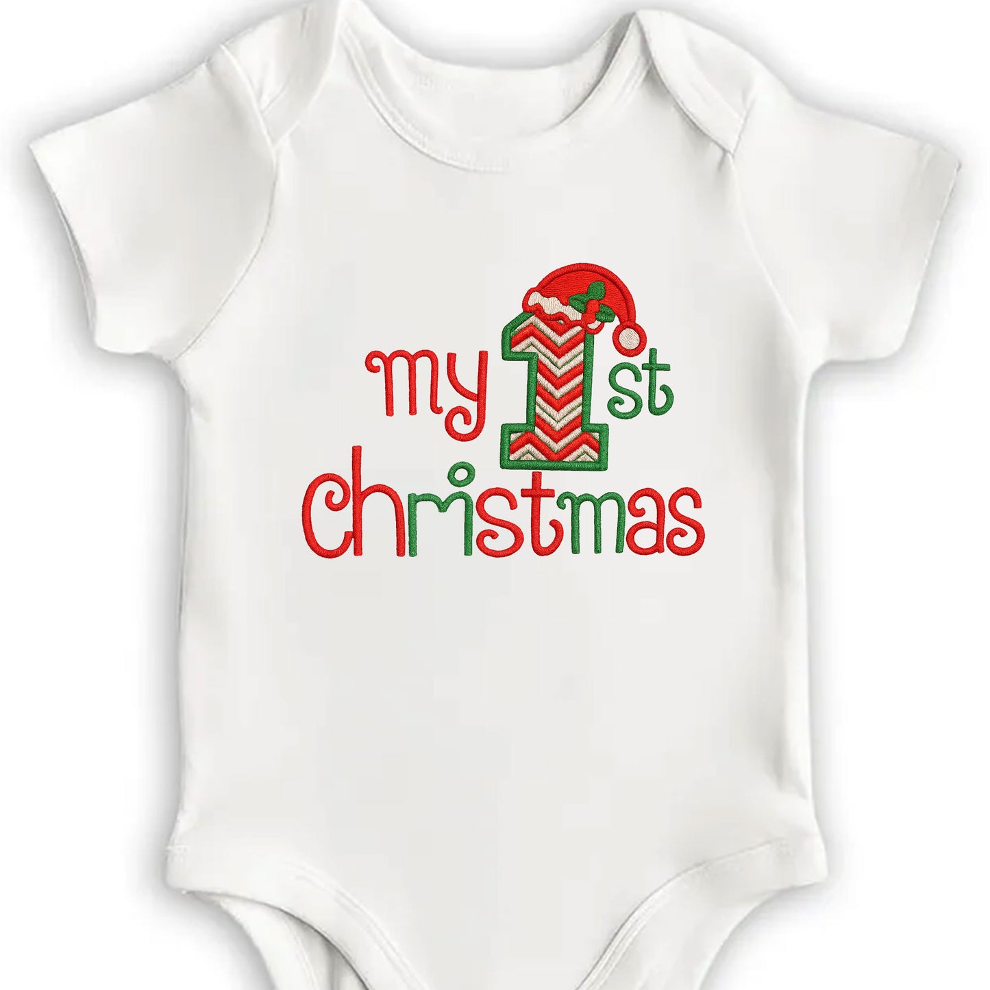 My 1St Christmas, Candy Cane And Christmas Hat