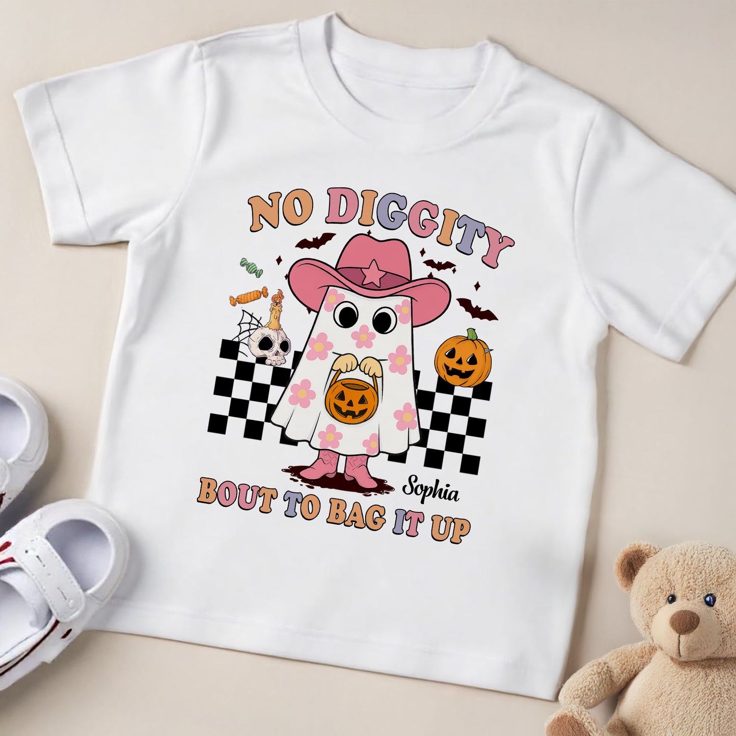 No Diggity, Bout To Bag It Up, Halloween Ghost and Pumpkin