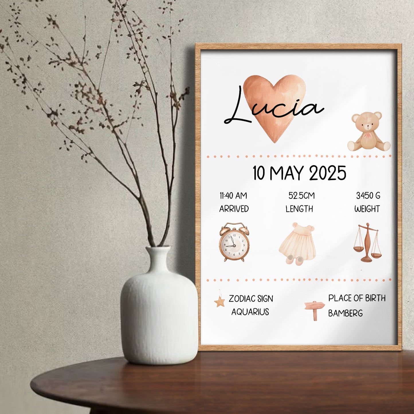 Celebrate The Arrival of A New Baby With A Heartwarming Poster