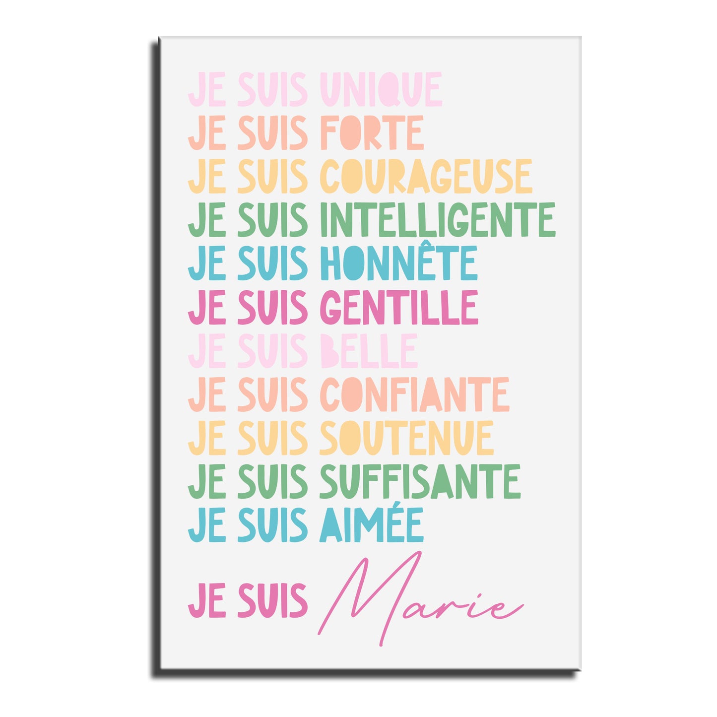 Je Suis Unique And Strong Personal Affirmations