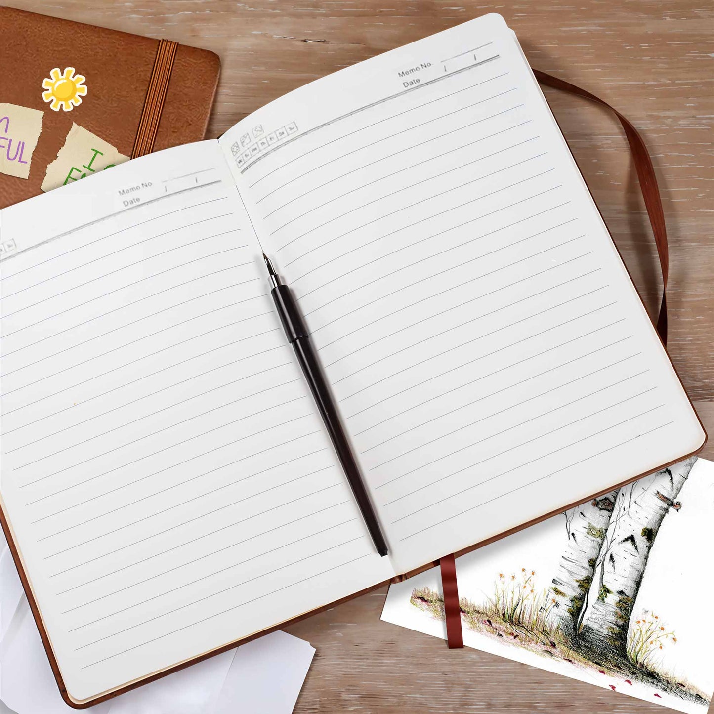 I Am Kind, I Am Brave, Rainbow And Hearts Journal