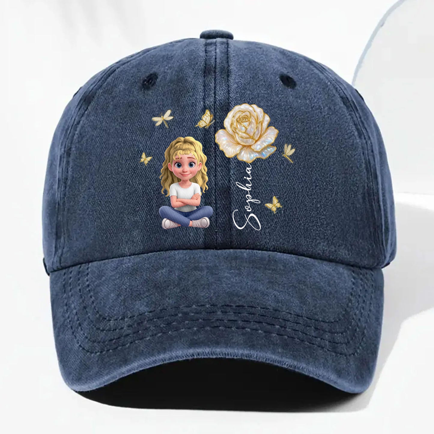 Celebrate Your Unique Bond, Girl And Rose Themed Cap