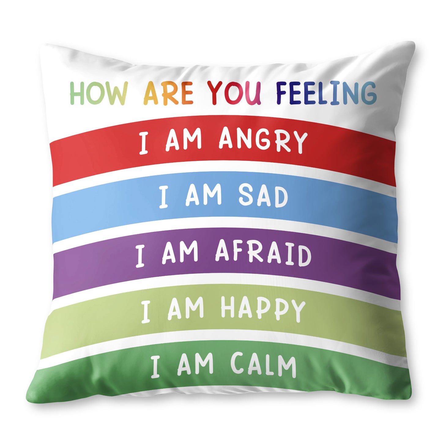 How Are You Feeling, Emotional Awareness Pillow