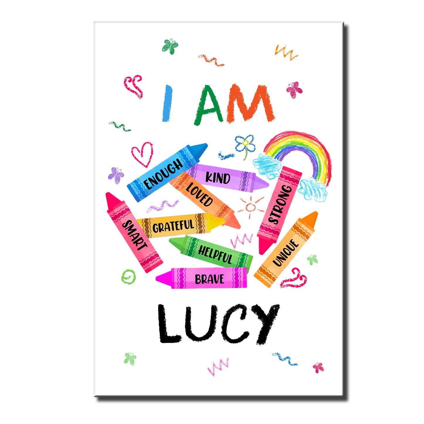 I Am Strong, Unique, Inspirational Customized Poster