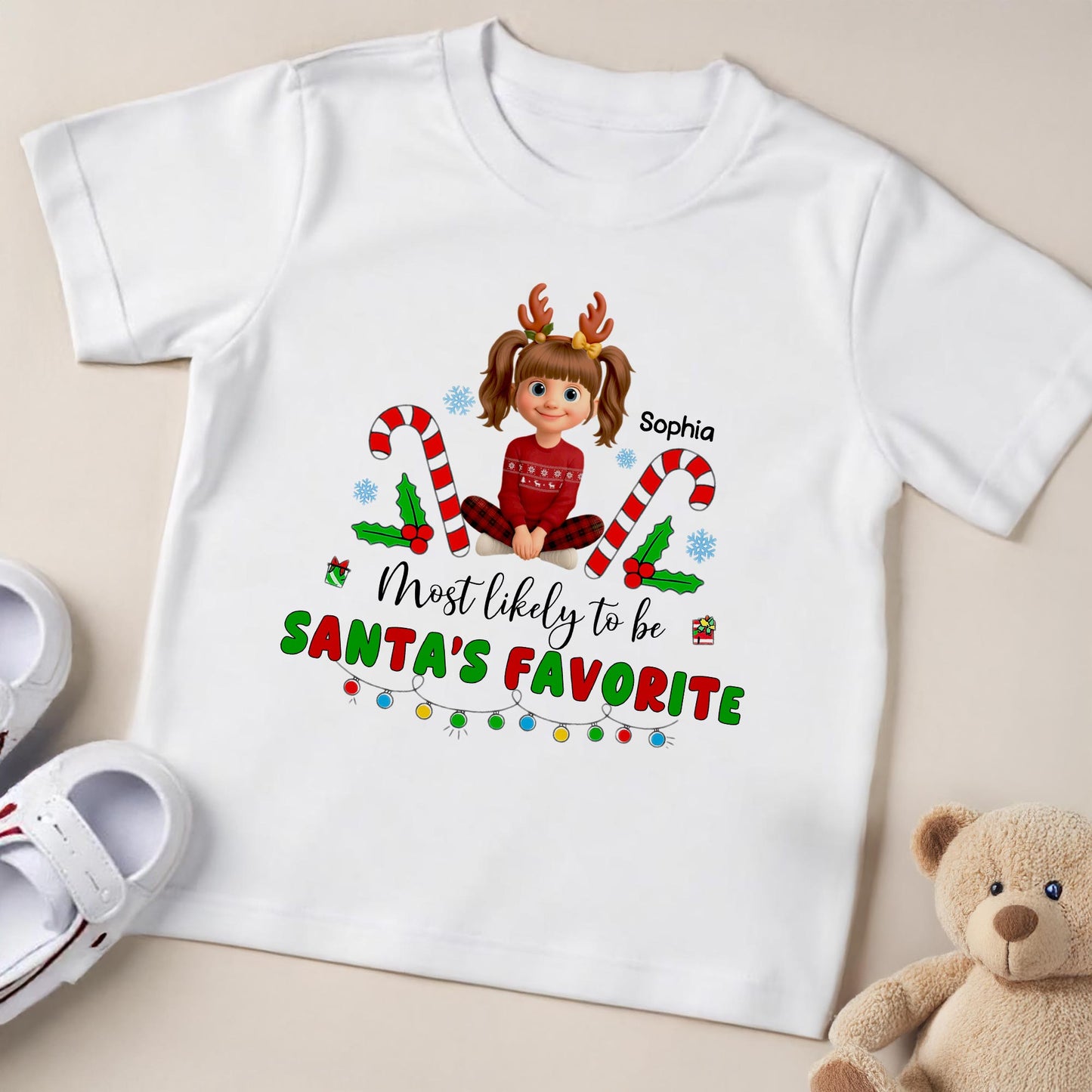 Most Likely To Be Santa's Favorite With Cheerful Holiday Theme