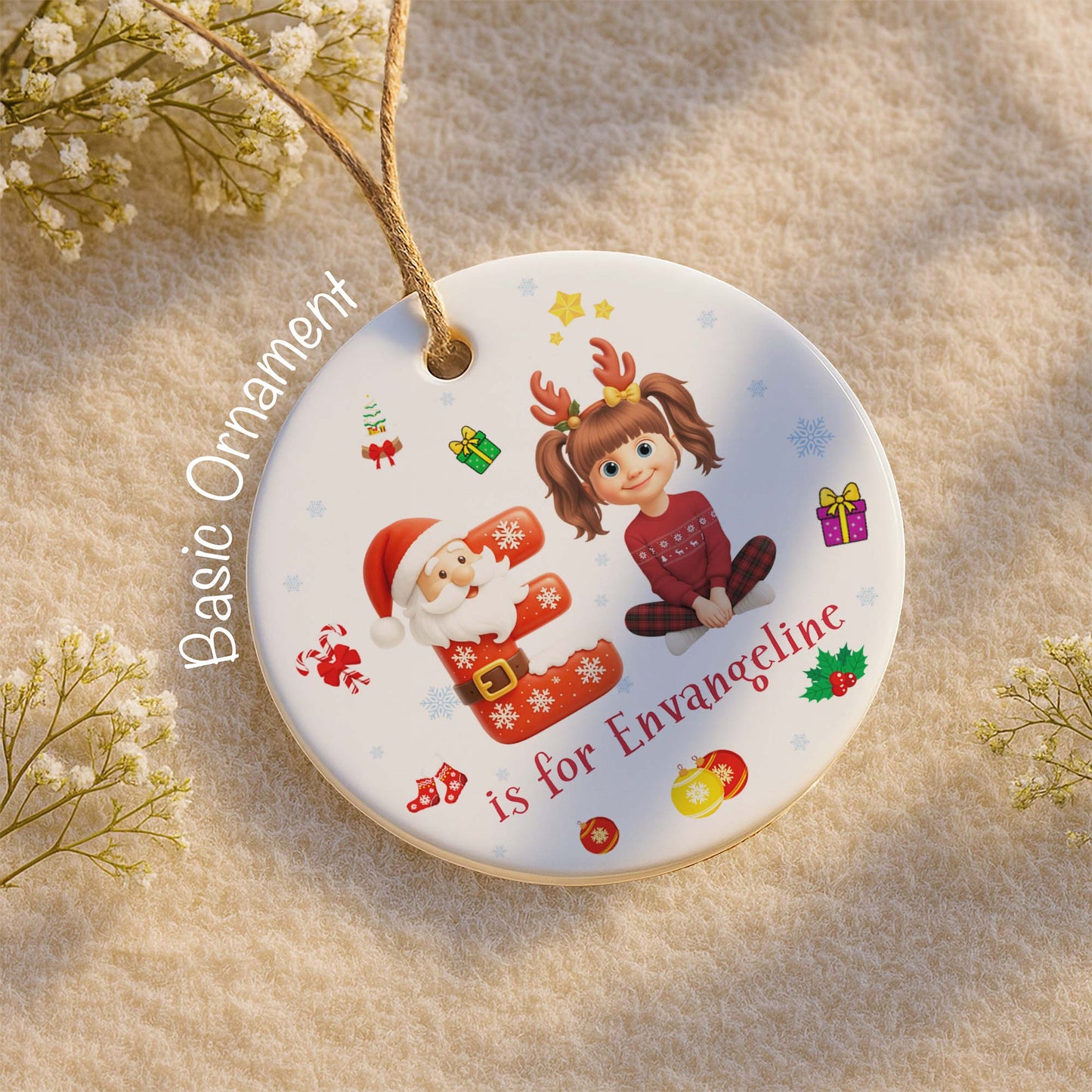 Celebrating Holiday Spirit With Santa and Snowflakes