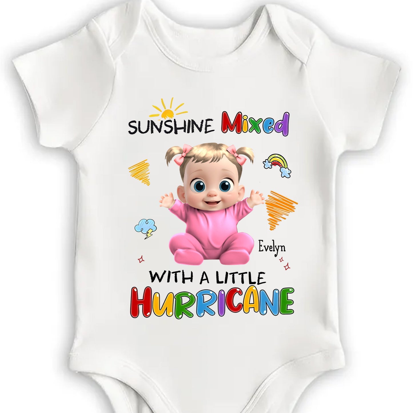Sunshine Mixed With A Little Hurricane Baby Design