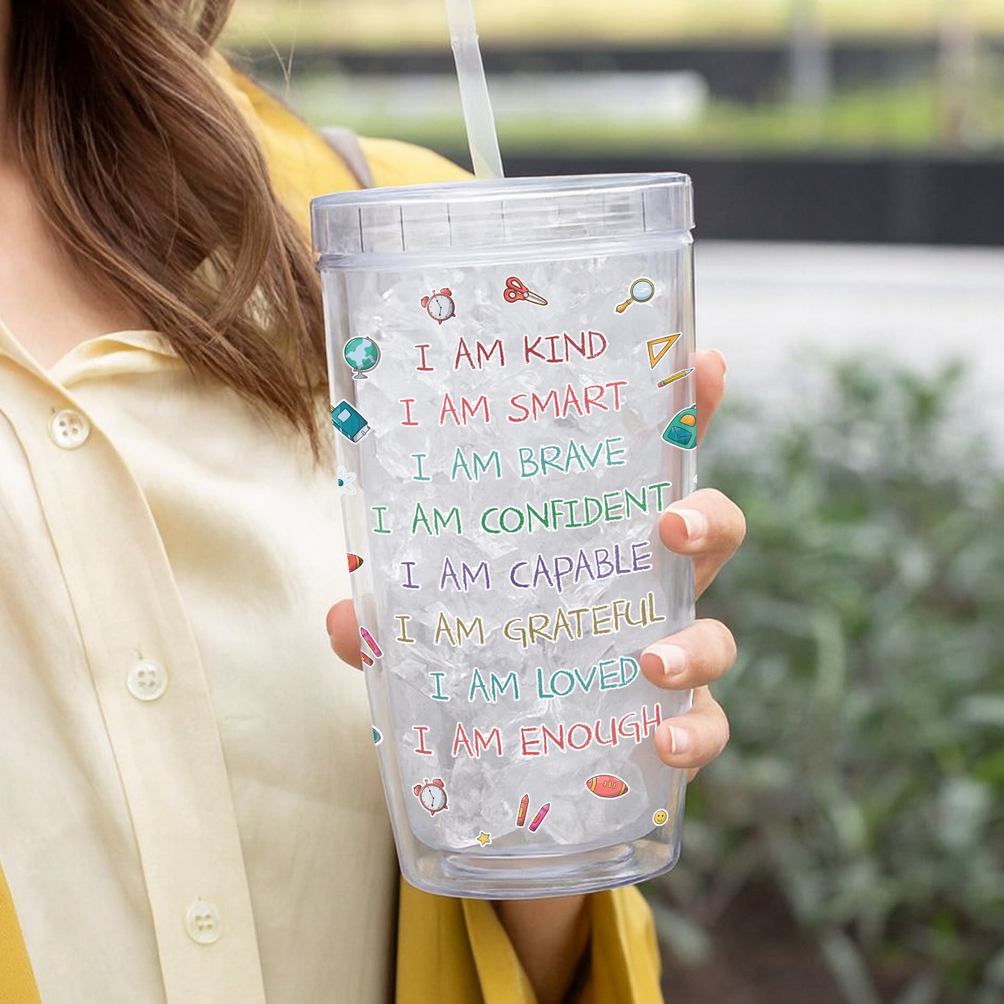 Sophia, Cute Girl With School Items