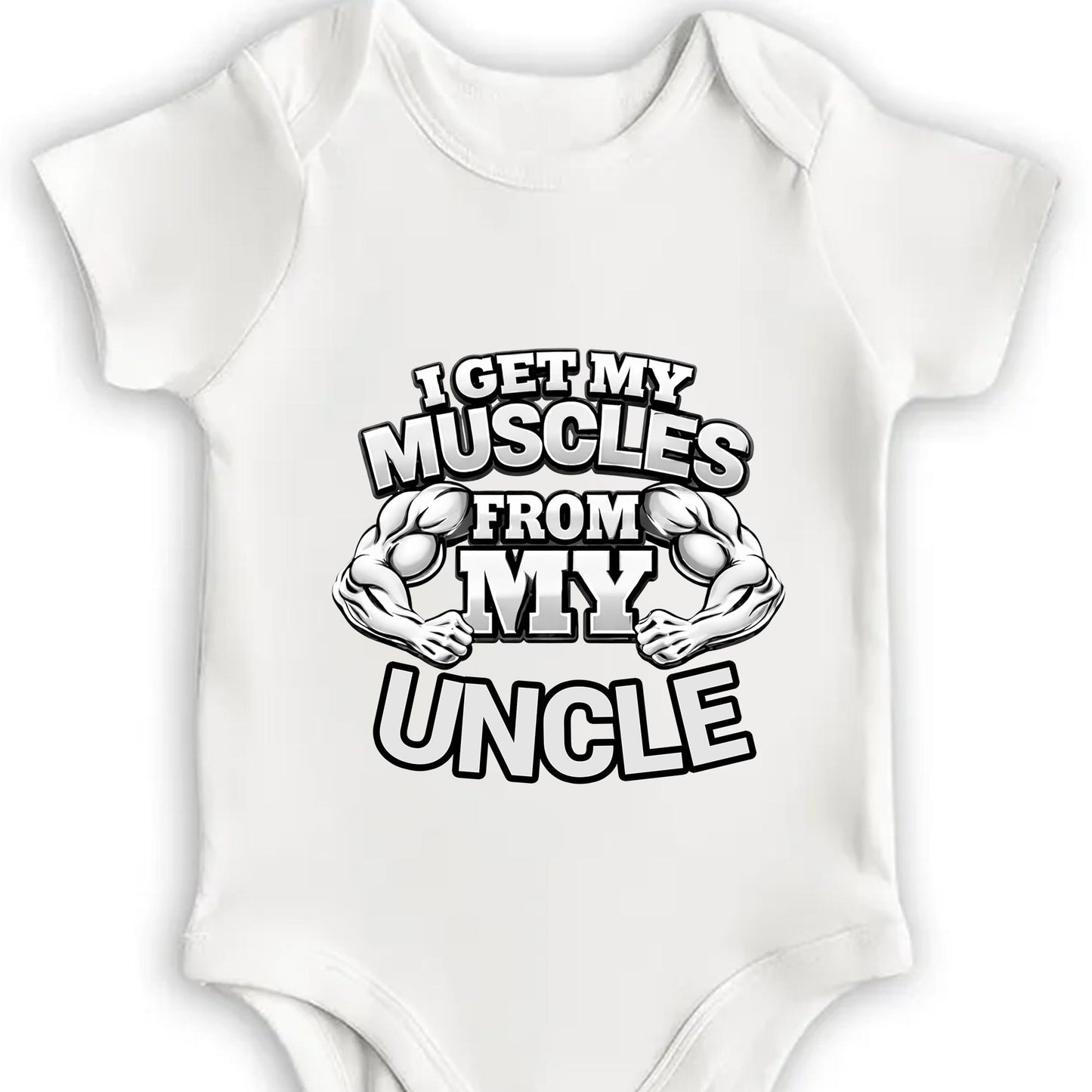 I Get My Muscles From My Uncle Biceps Graphic