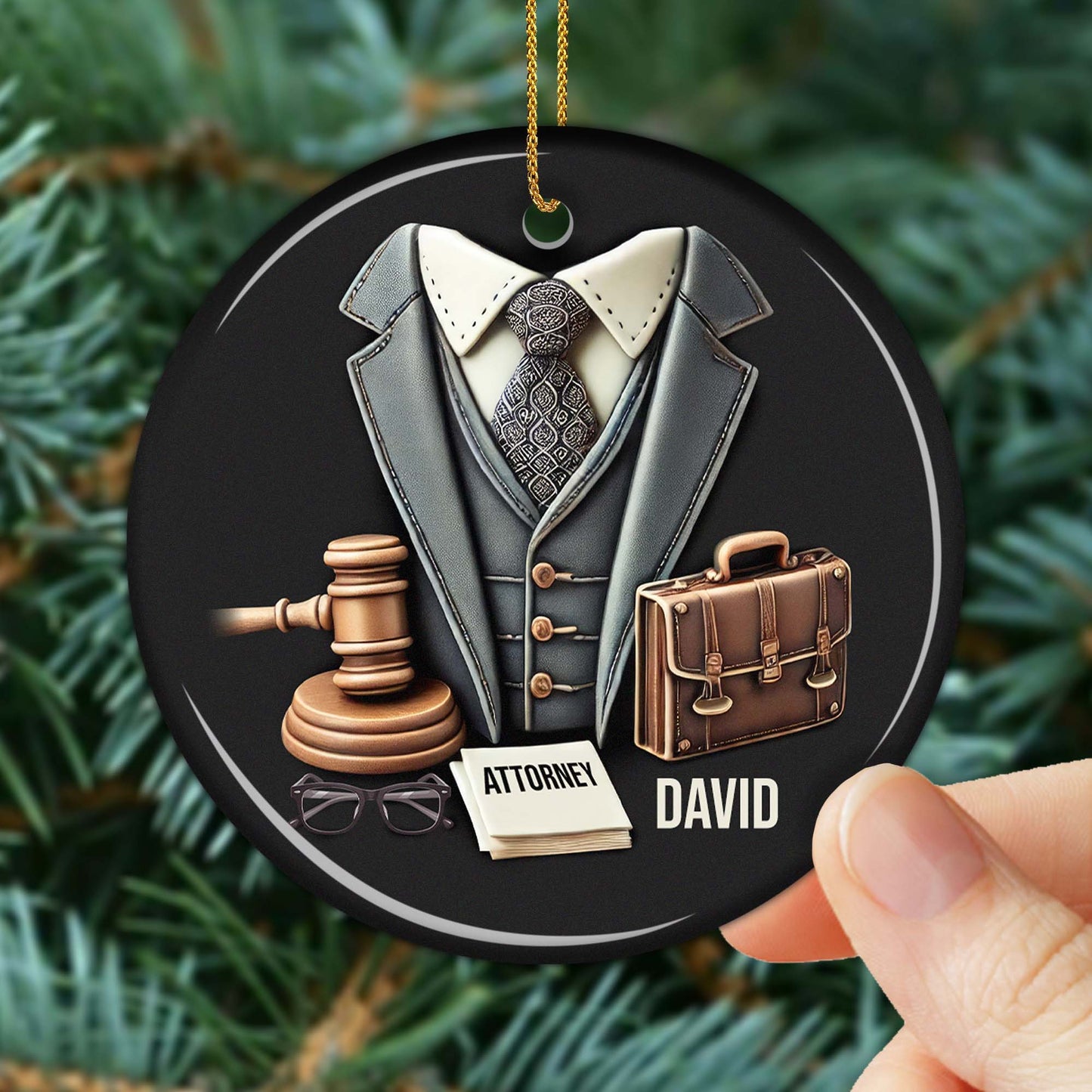Celebrate Professional Success With A Custom Attorney Ornament