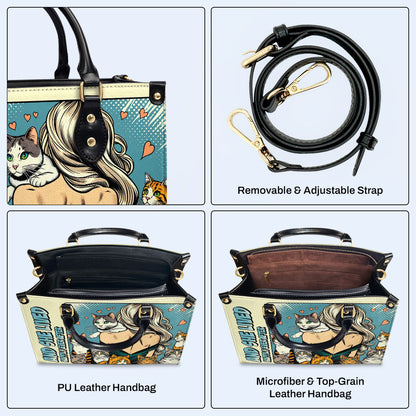 And She Lived Happily Ever After - Bespoke Leather Handbag For Cat Lovers - LL04
