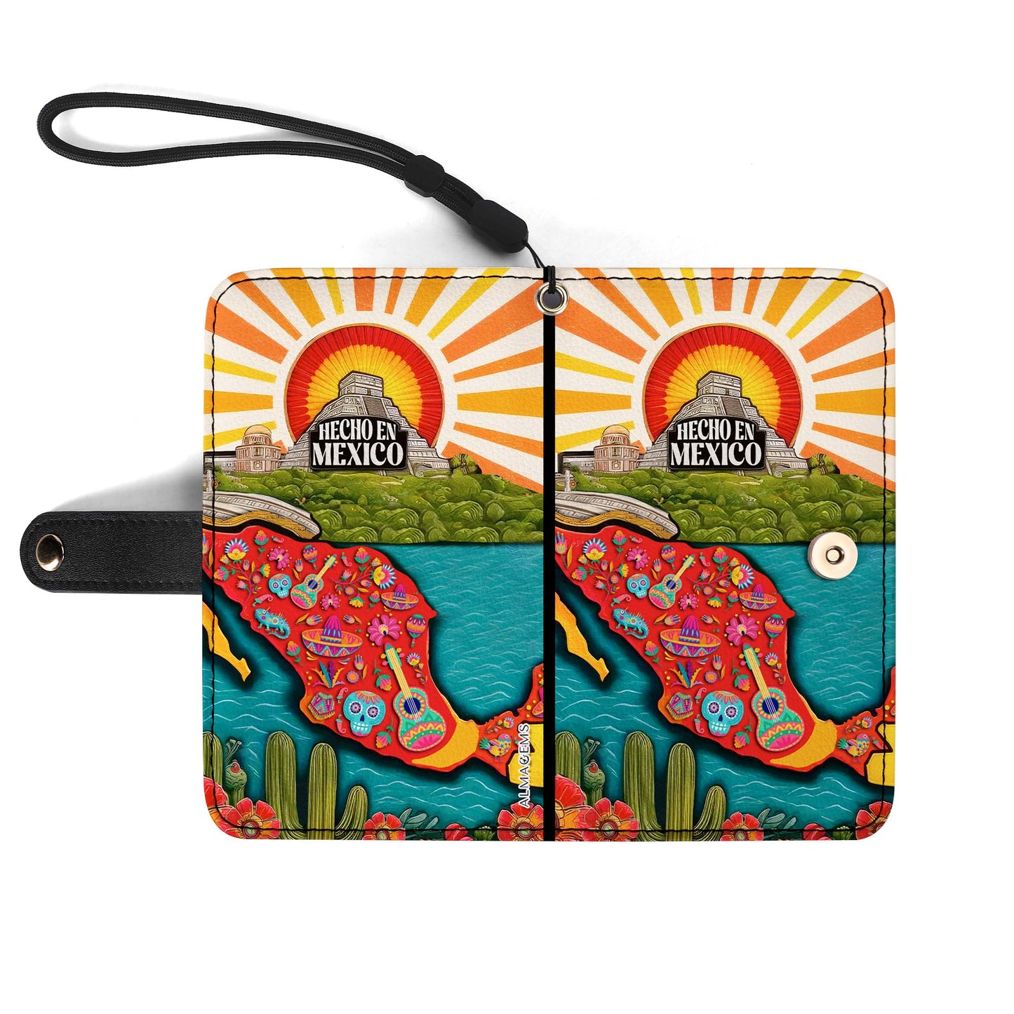 Hecho En Mexico - Personalized Custom Phone Leather Wallet - ME009_PW