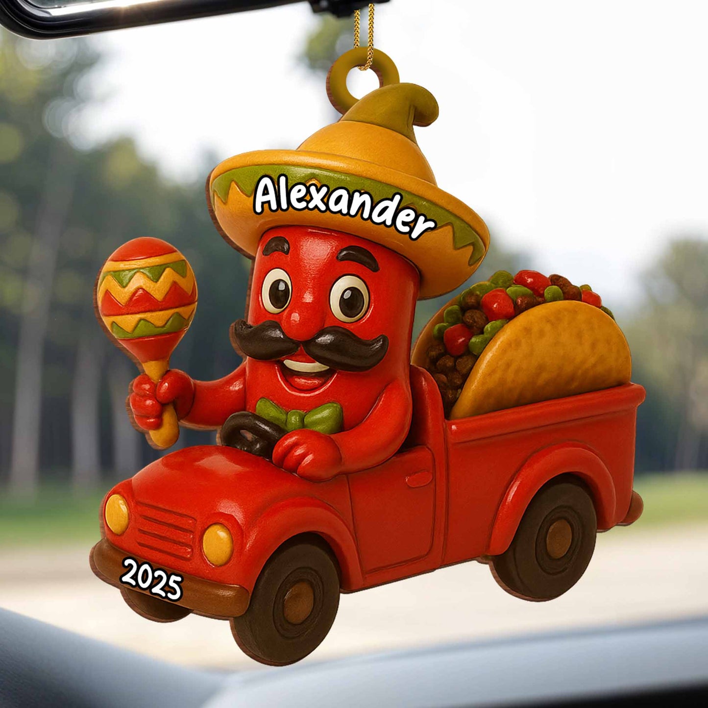 Celebrate Vibrant Traditions With Cartoon Chili In Red Truck