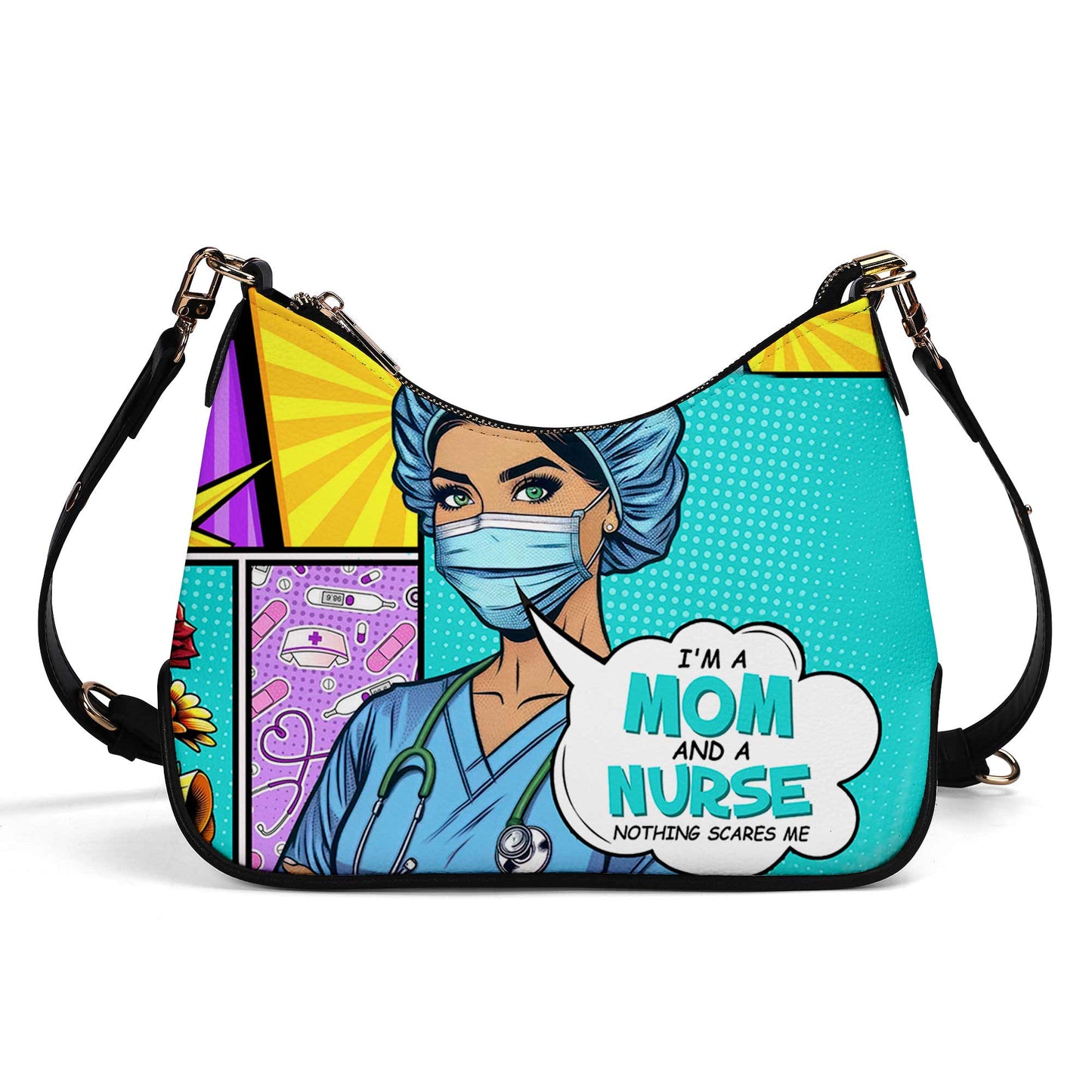 Custom Name And Title "I'm A Mom And..." - Personalized Chain Crossbody Handbag - MM01CH