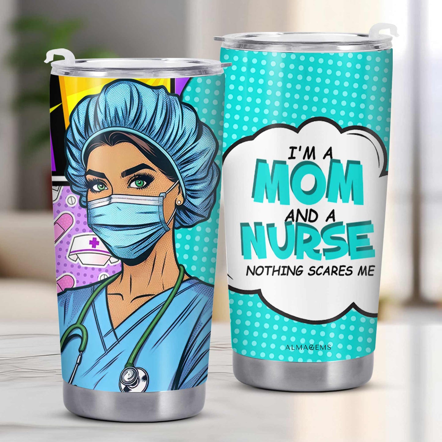 Custom Name And Title "I'm A Mom And..." - Personalized Stainless Steel Tumbler 20oz 30oz - MM01TB