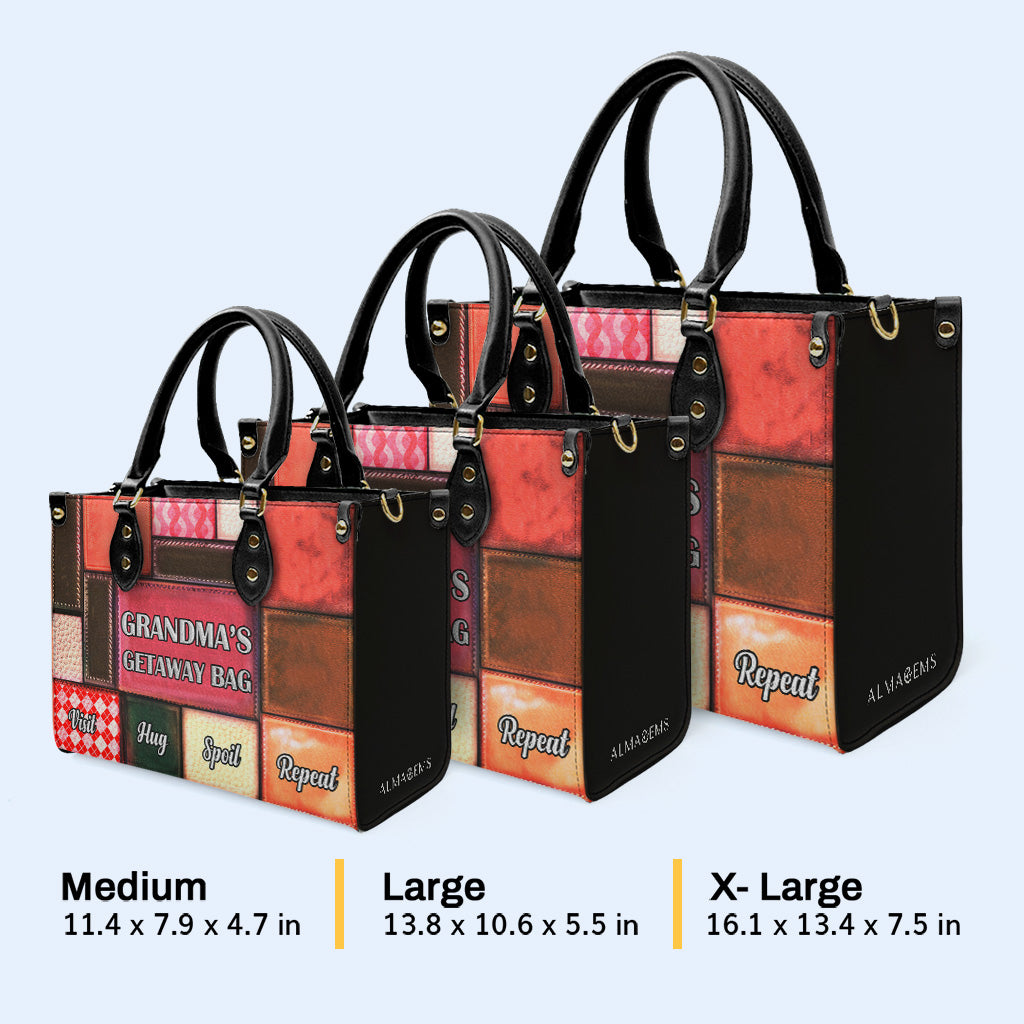 Grandma's Getaway Bag - Bespoke Leather Handbag - MM02
