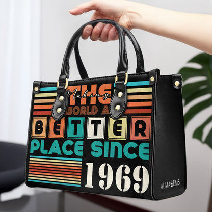 Making The World A Better Place - Bespoke Leather Handbag - MM17