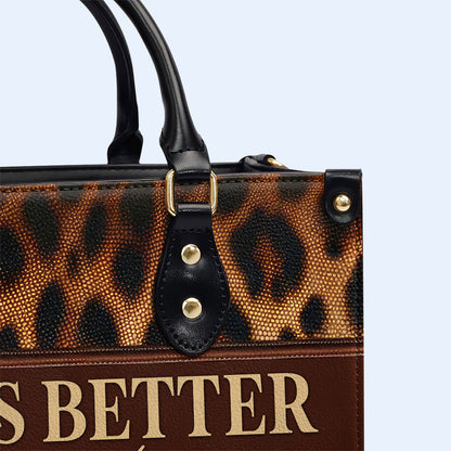Life Is Better With My Boys - Bespoke Leather Handbag - MM30