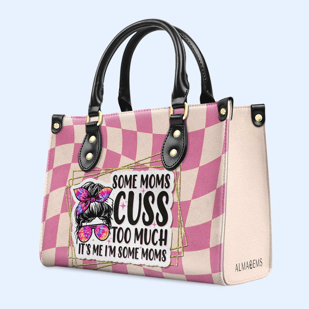 Soy una mamá - Bolso de mano de cuero personalizado - MM49