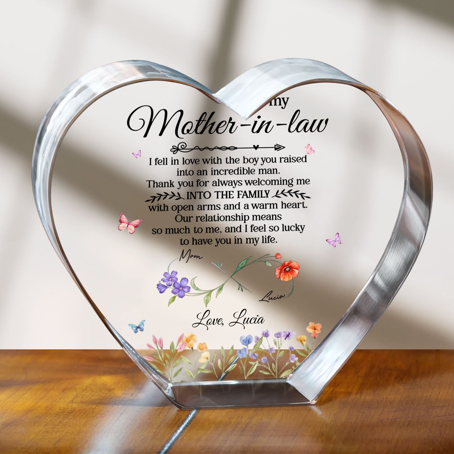 To My Mother-In-Law, Butterflies and Flowers