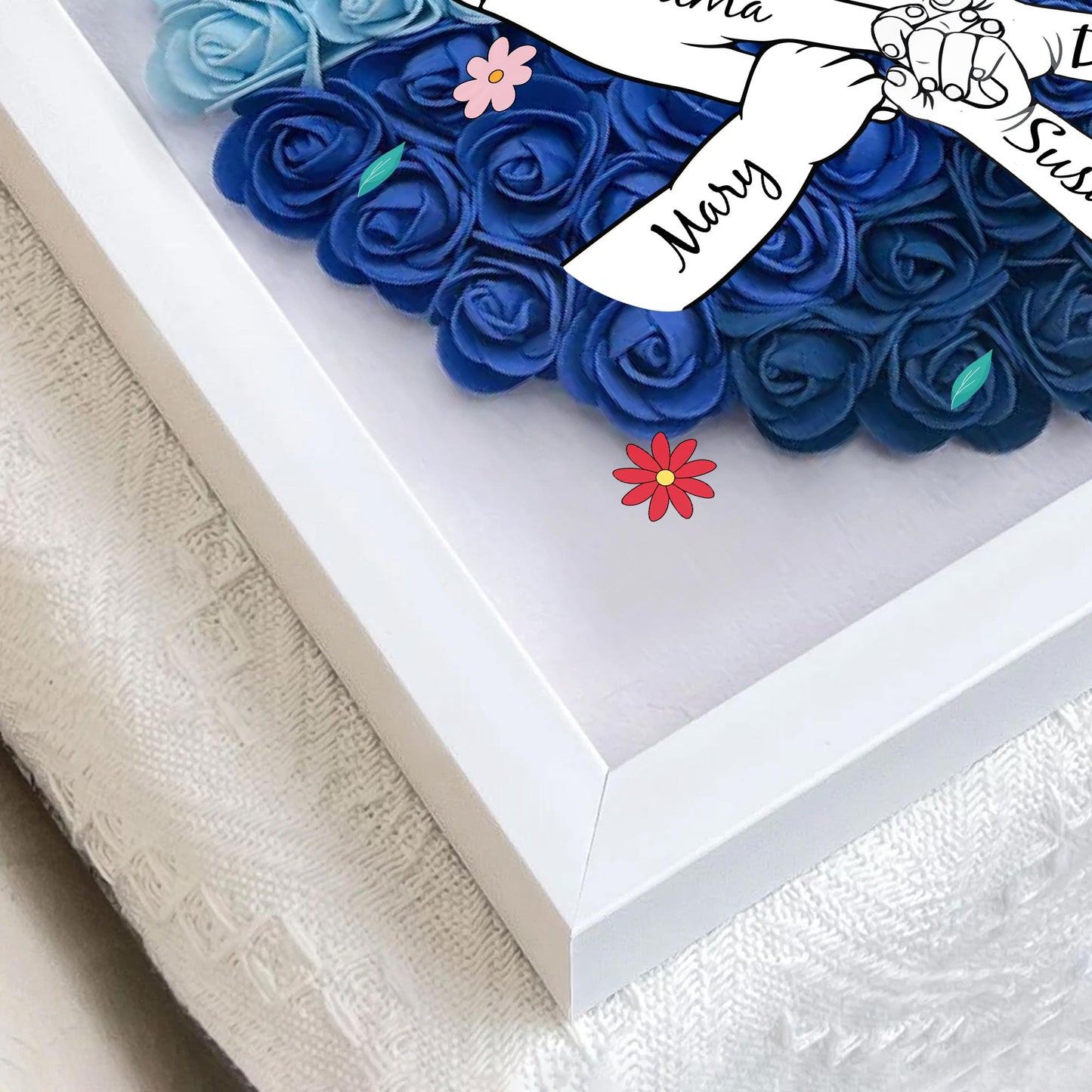 Grandma, We Love You, Flowers and Hands