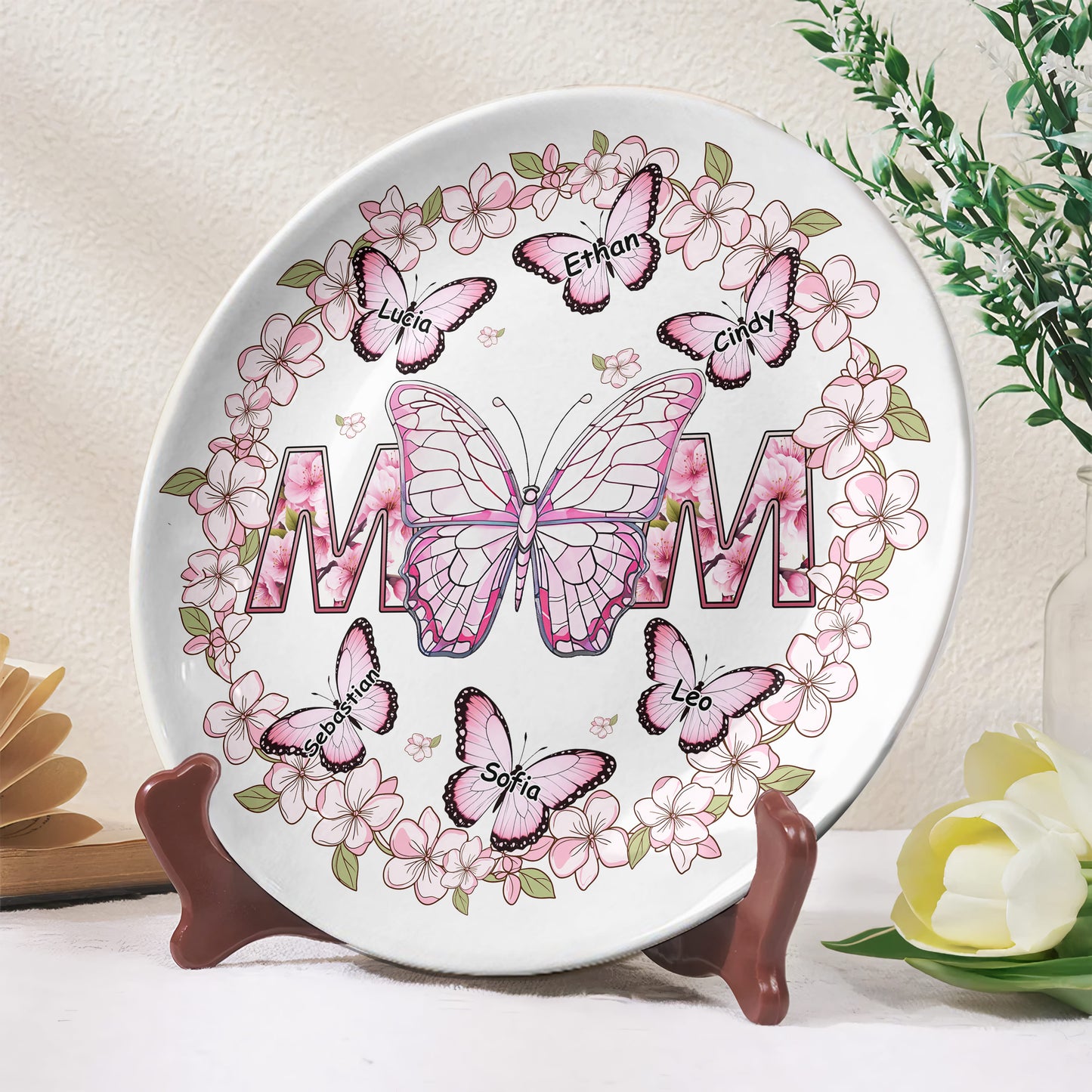 Celebrate Life's Beautiful Moments With Personalized Floral And Butterfly Artwork