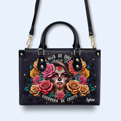 Hija De Dios - Personalized Leather Handbag - MX13