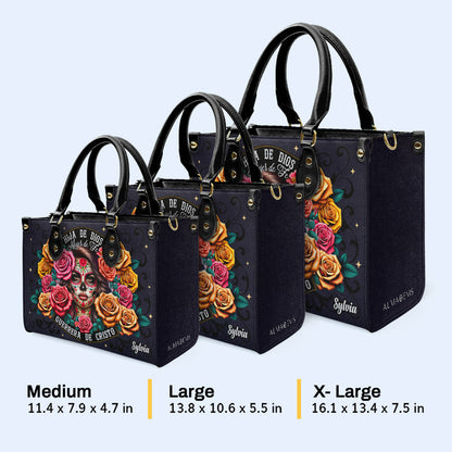 Hija De Dios - Personalized Leather Handbag - MX13