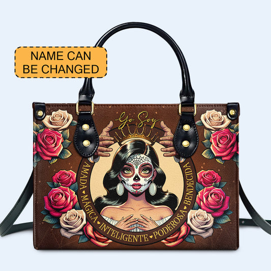 Yo Soy Amada - Personalized Leather Handbag - MX25