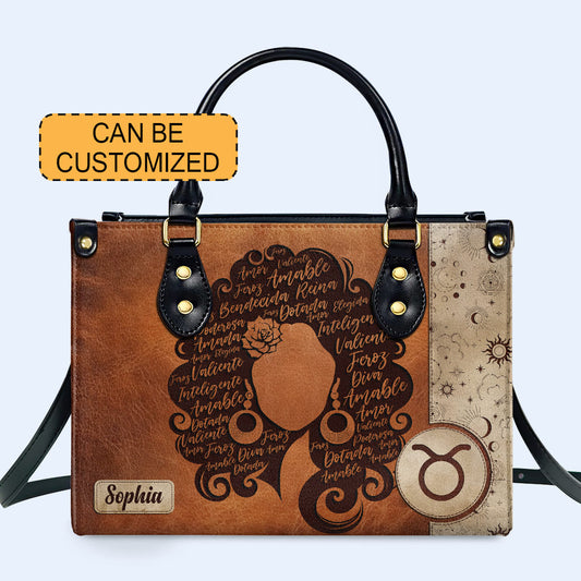 Reina Bendecida - Personalized Leather Handbag - MX26