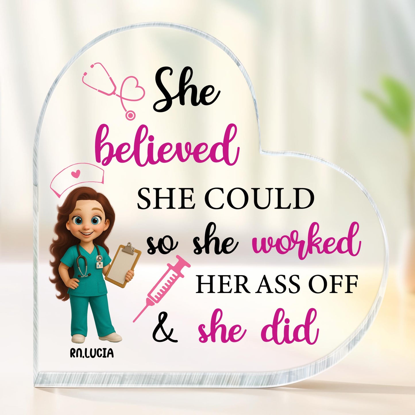 She Believed She Could So She Worked Her Ass Off & She Did, Nurse and Medical Tools