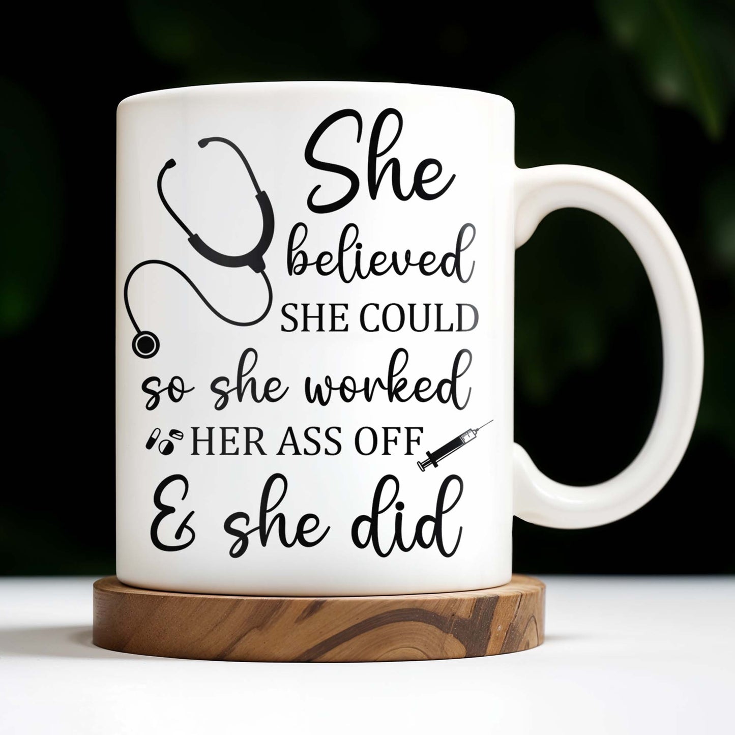 She Believed She Could So She Worked Her Ass Off & She Did, Stethoscope