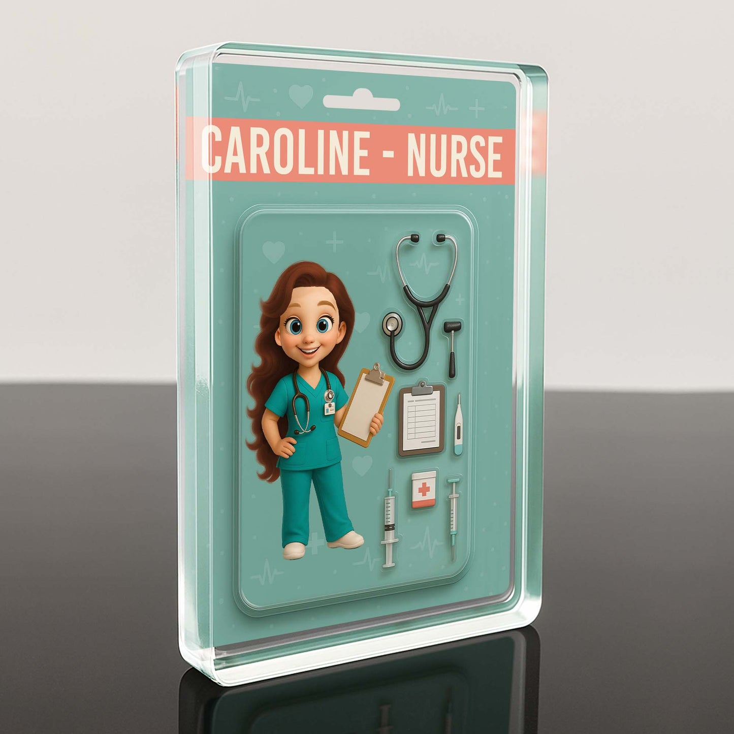 Caroline, Nurse, Clipboard, Syringe, Stethoscope