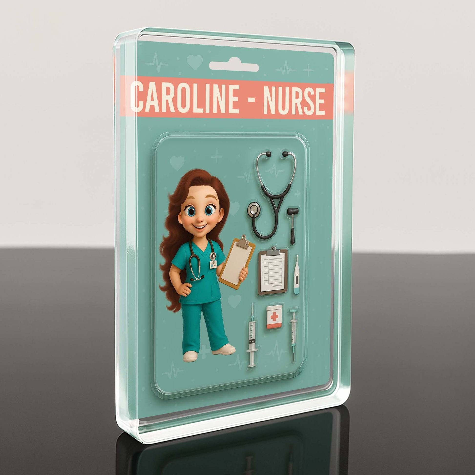 Caroline, Nurse, Clipboard, Syringe, Stethoscope