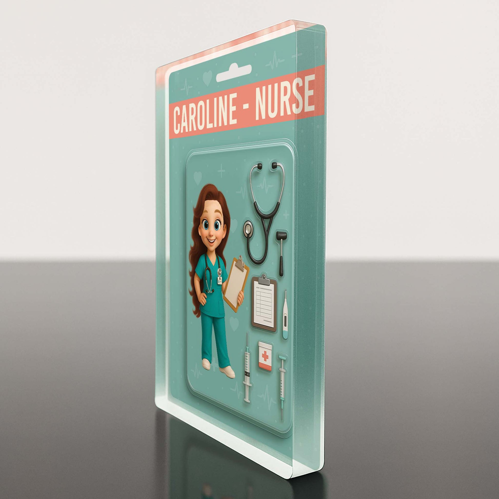 Caroline, Nurse, Clipboard, Syringe, Stethoscope