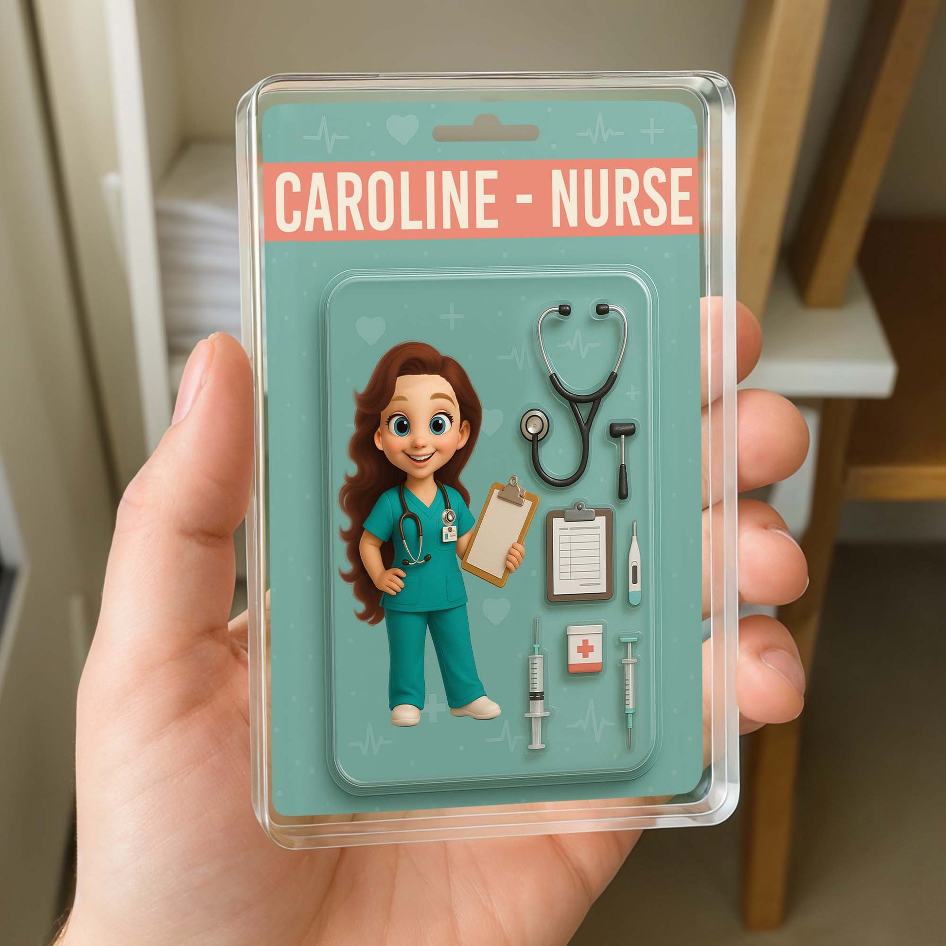 Caroline, Nurse, Clipboard, Syringe, Stethoscope