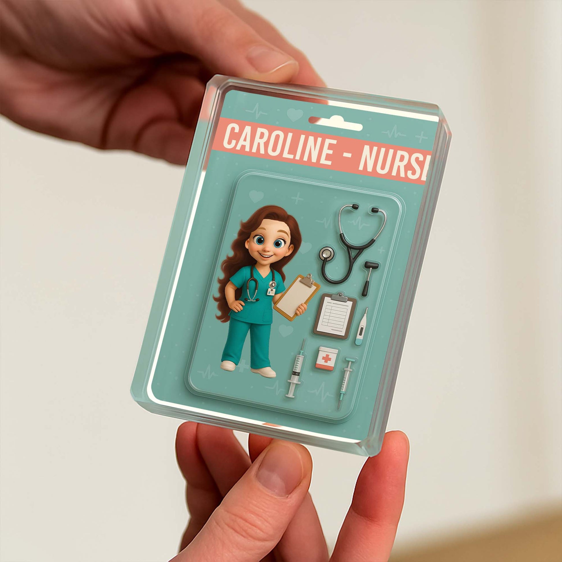 Caroline, Nurse, Clipboard, Syringe, Stethoscope