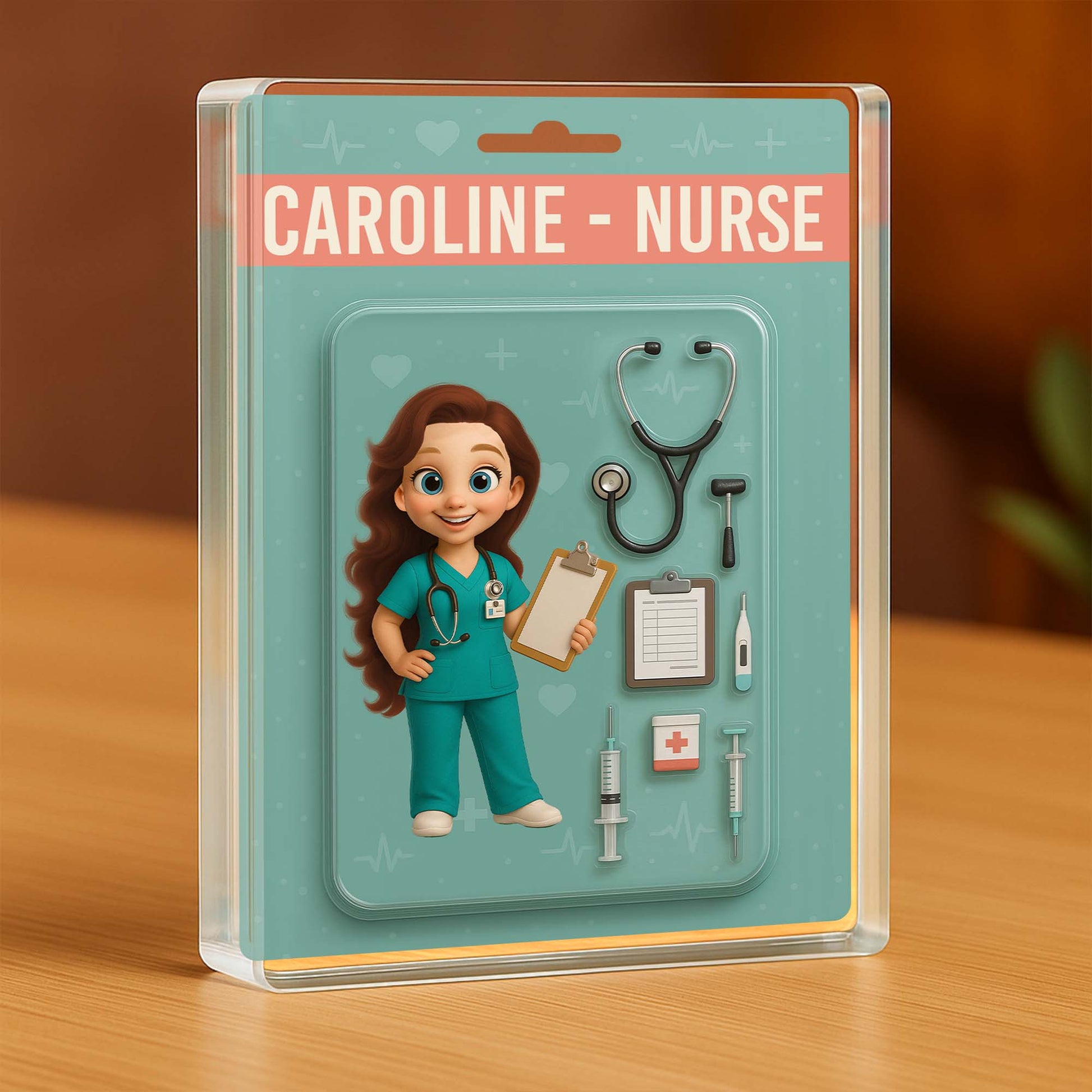 Caroline, Nurse, Clipboard, Syringe, Stethoscope
