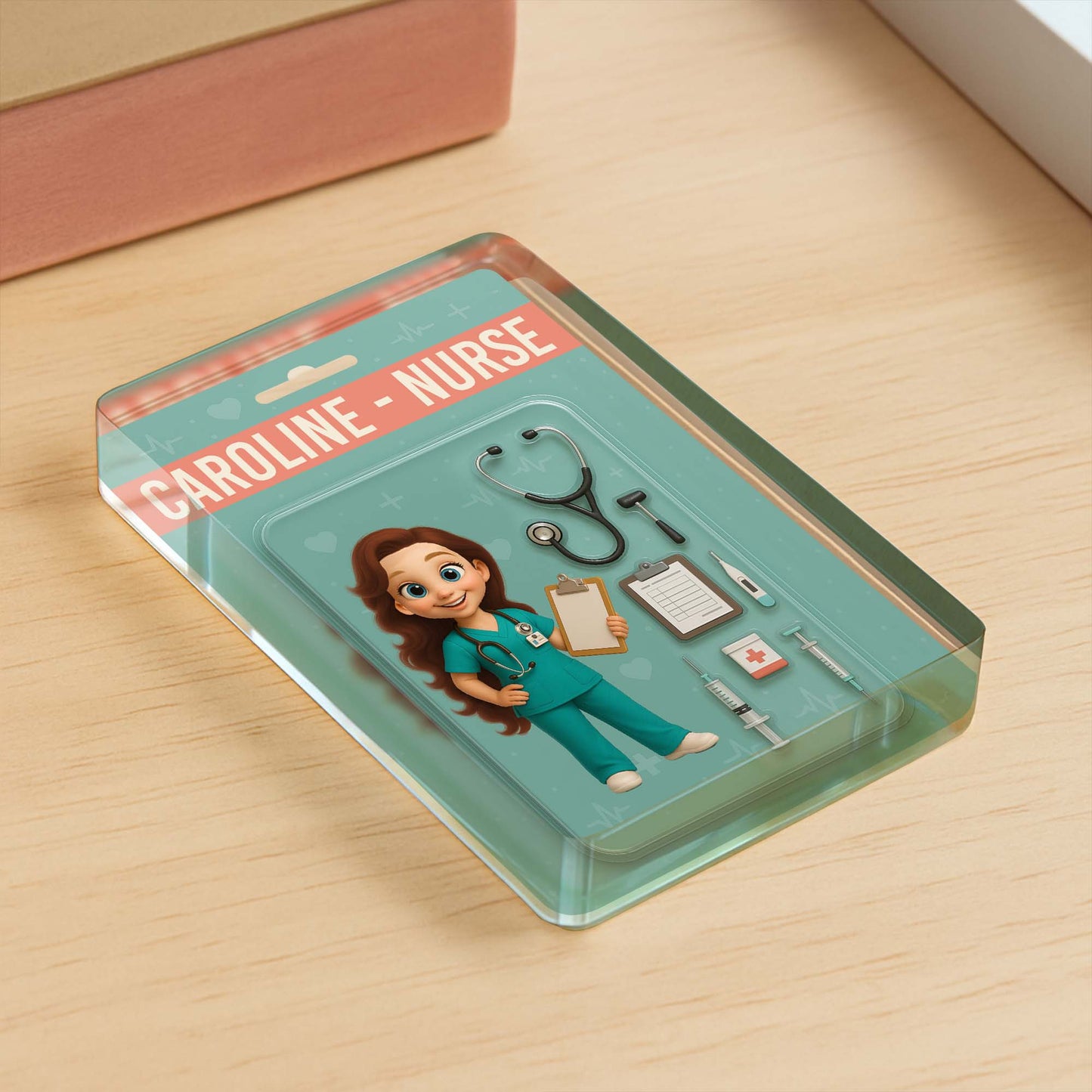 Caroline, Nurse, Clipboard, Syringe, Stethoscope