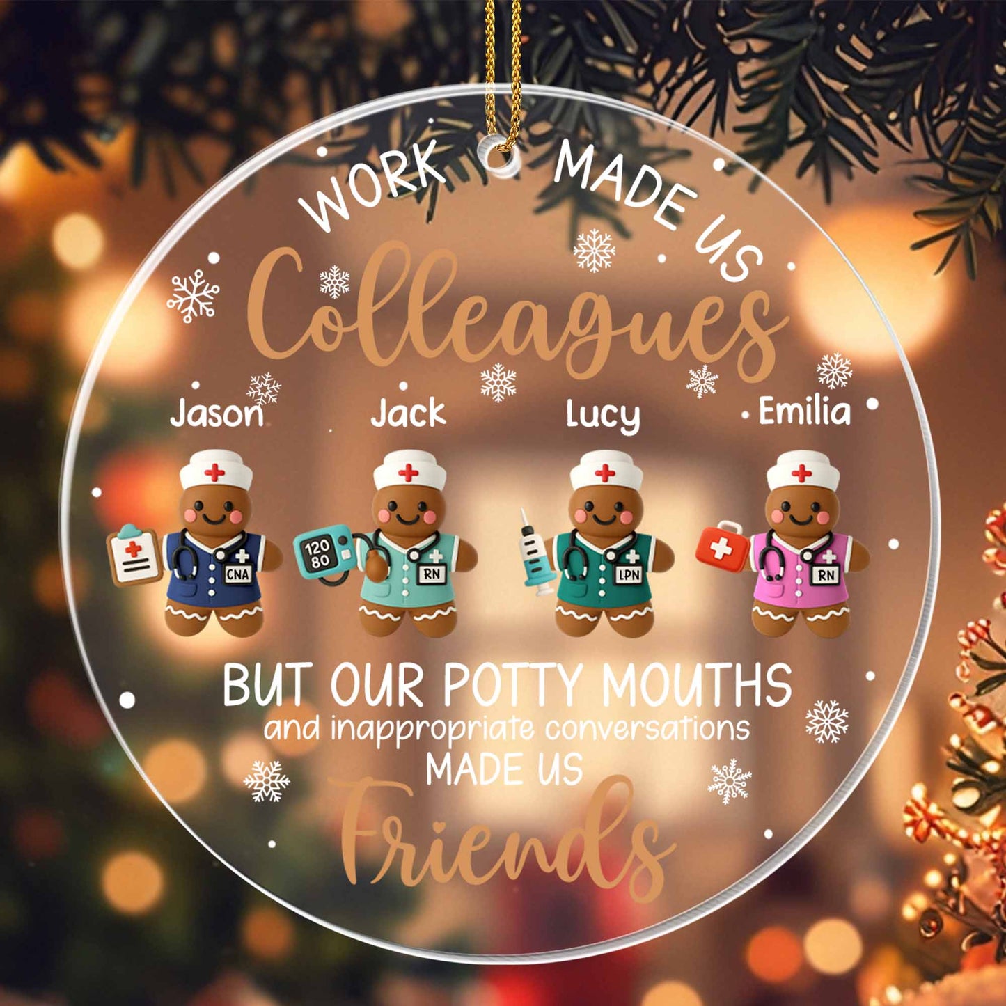 Work Made Us Colleagues, Gingerbread Nurses And Doctors