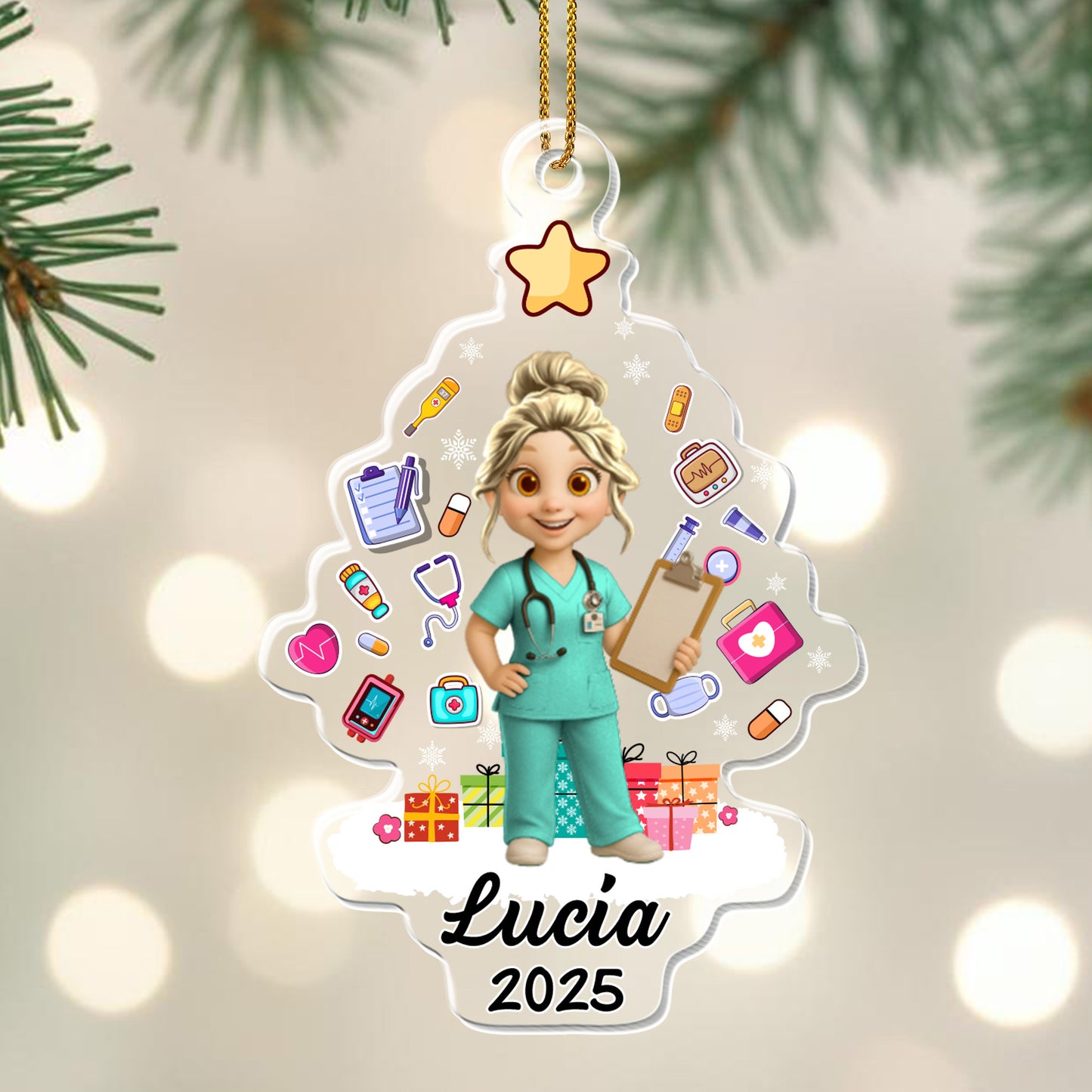 Customizable Ornament For Medical Professionals