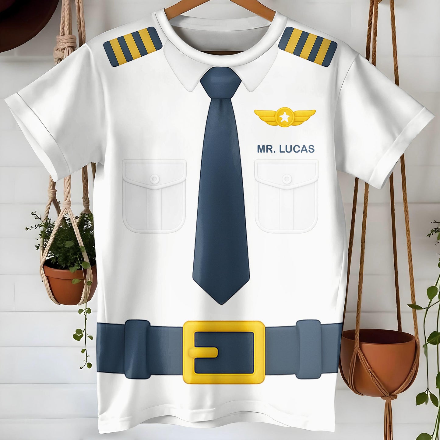 Mr. Lucas, Pilot Uniform Design T-Shirt