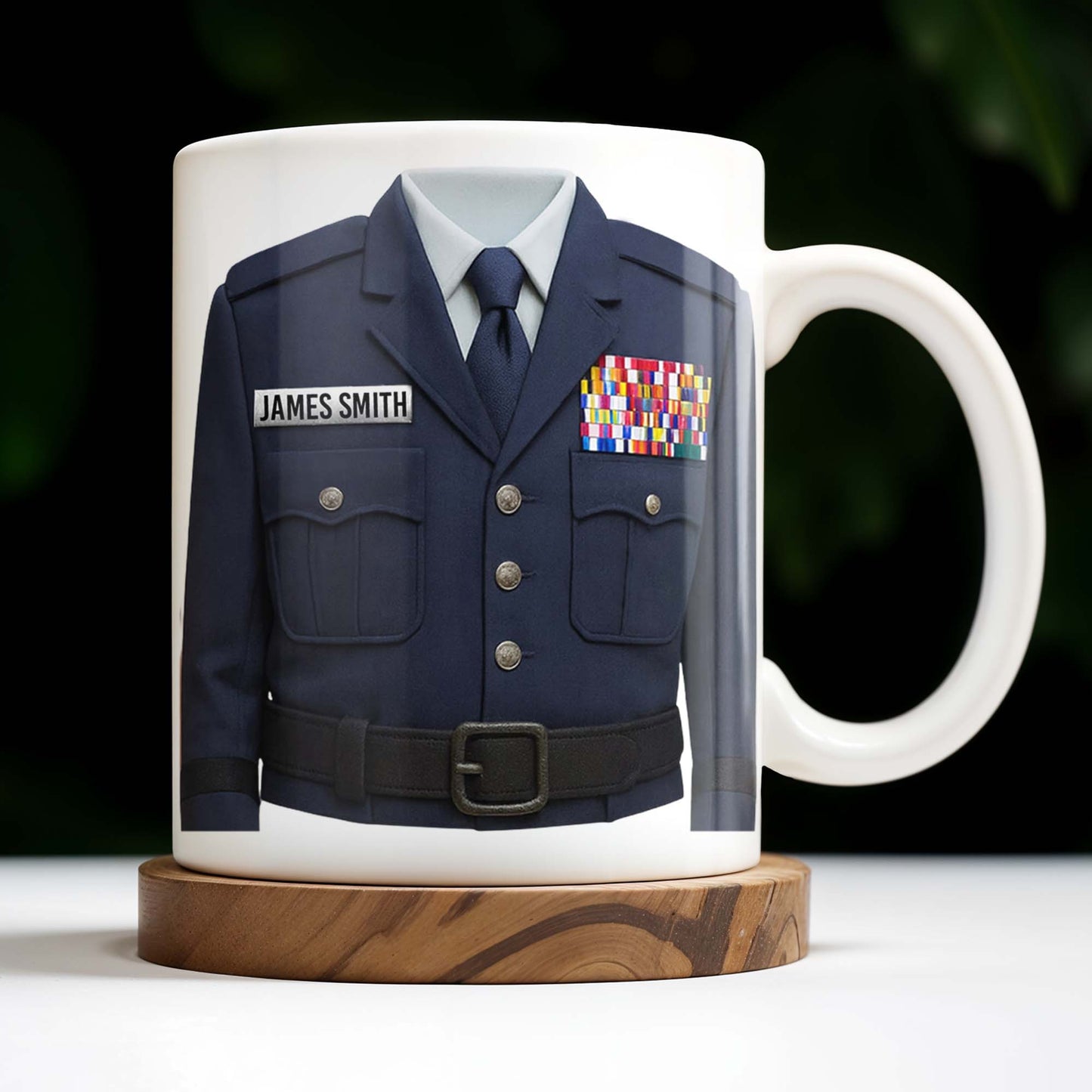 Honor Your Service With This Personalized Uniform Badge Mug