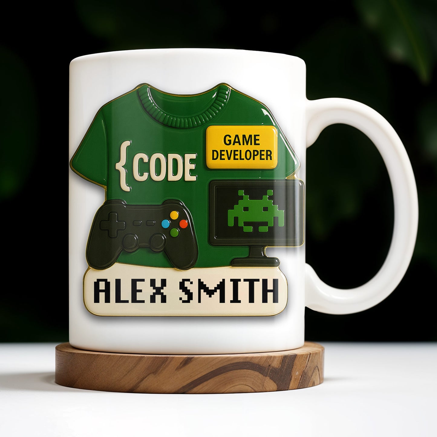 Code, Game Developer, Gaming Controller and Pixelated Alien