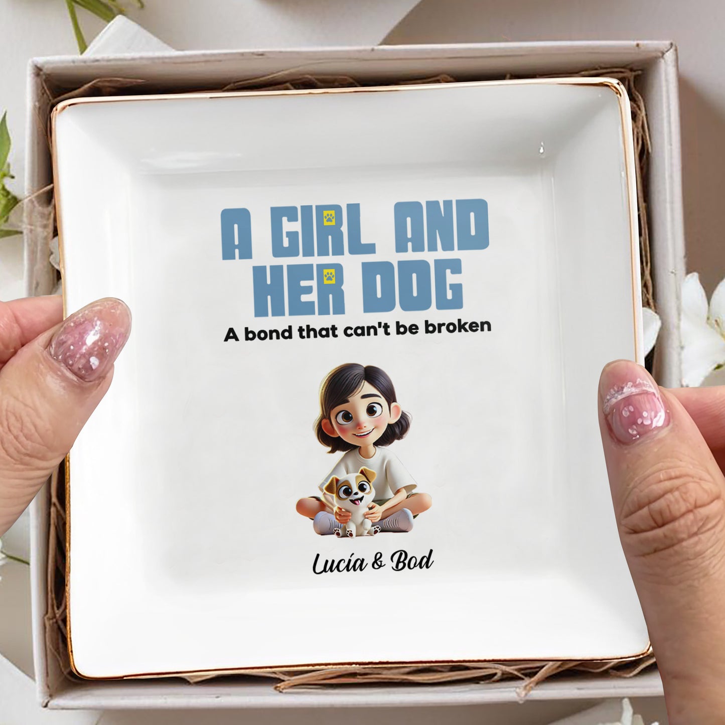 A Girl and Her Dog, Bond That Can't Be Broken Dish