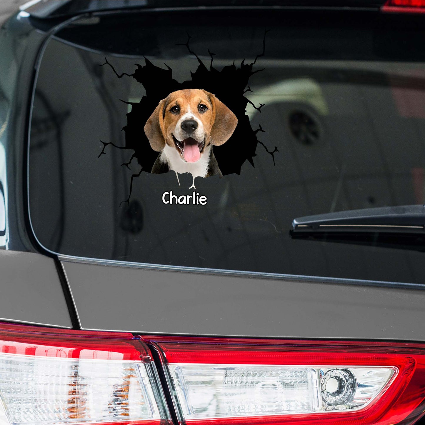 Delightful Custom Dog Decal - Personalized Decor Decal - PET111_STIK