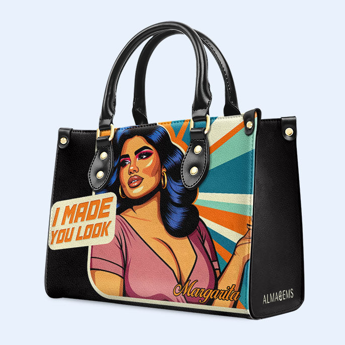 I Made You Look - Personalized Leather Handbag - PG05